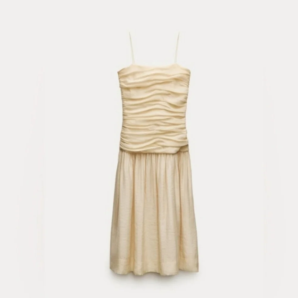 Zara Cream Midi Dress - Picture 15 of 16